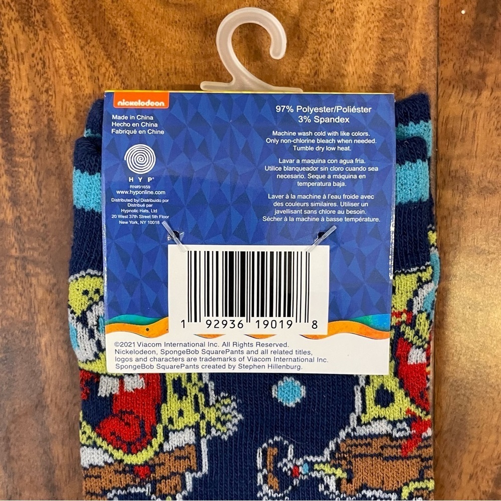 New SpongeBob Square Pants Socks 2-Pairs Patrick Star Pineapple Adult Size 6-12. - Picture 6 of 6